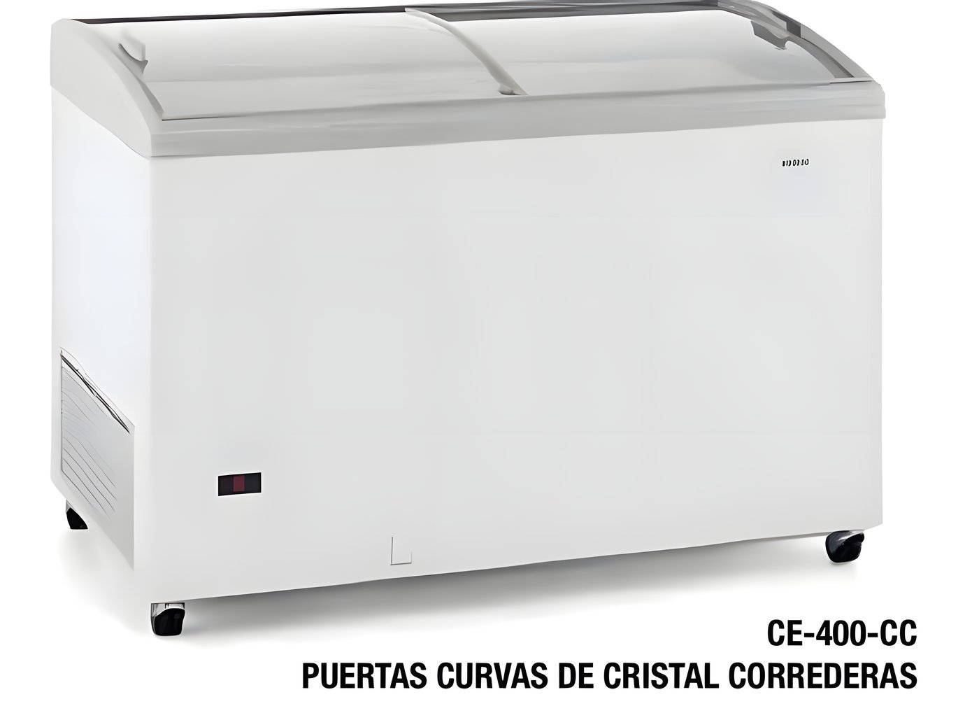 Arcón Congelador con Tapa de Cristal Curva CE-400-CC