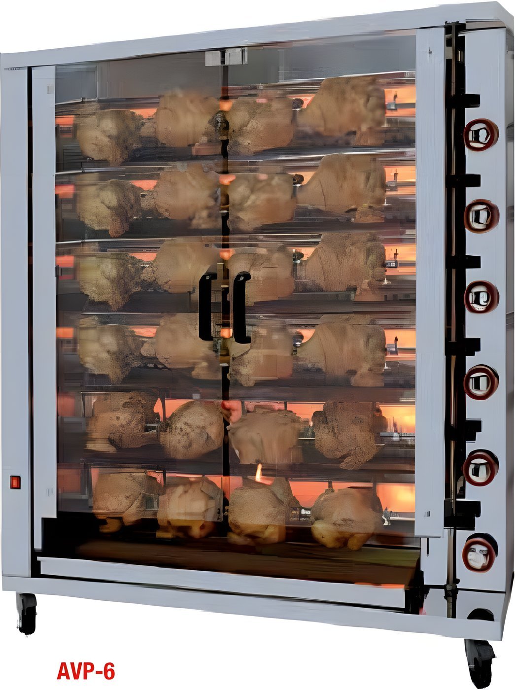 Asador de Pollos a Gas AVP-6 Vertical
