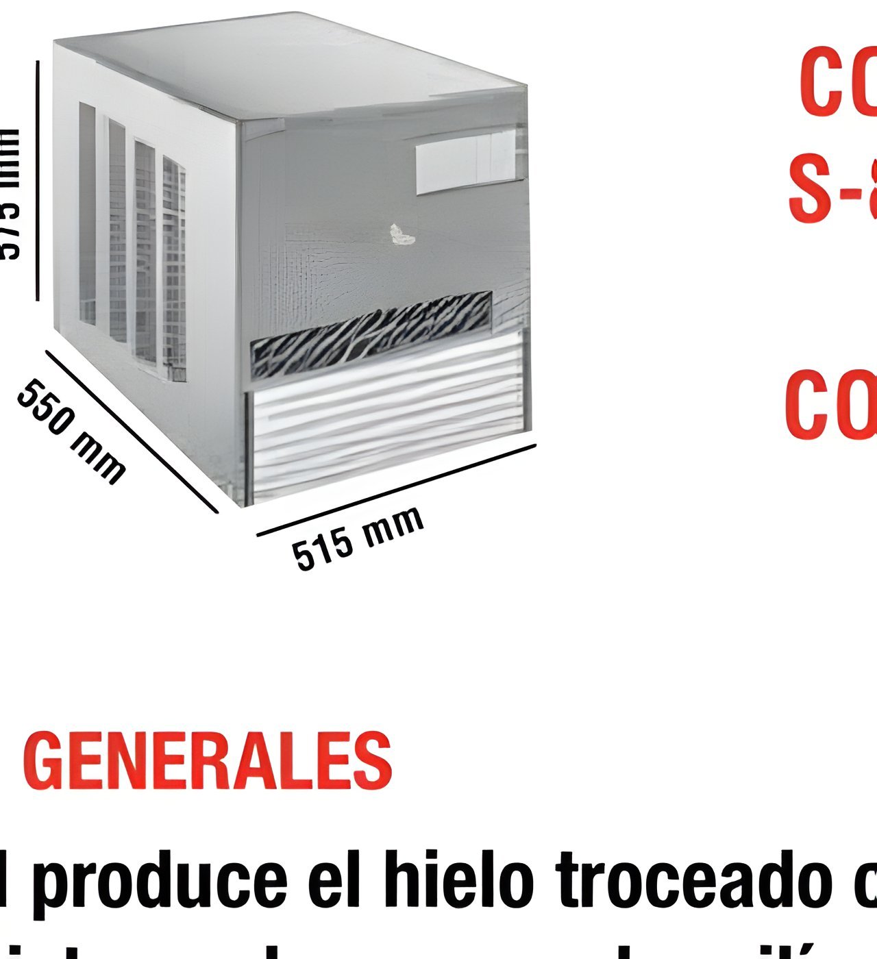 Fabricador de Hielo Troceado IQ-230 Modular AGUA