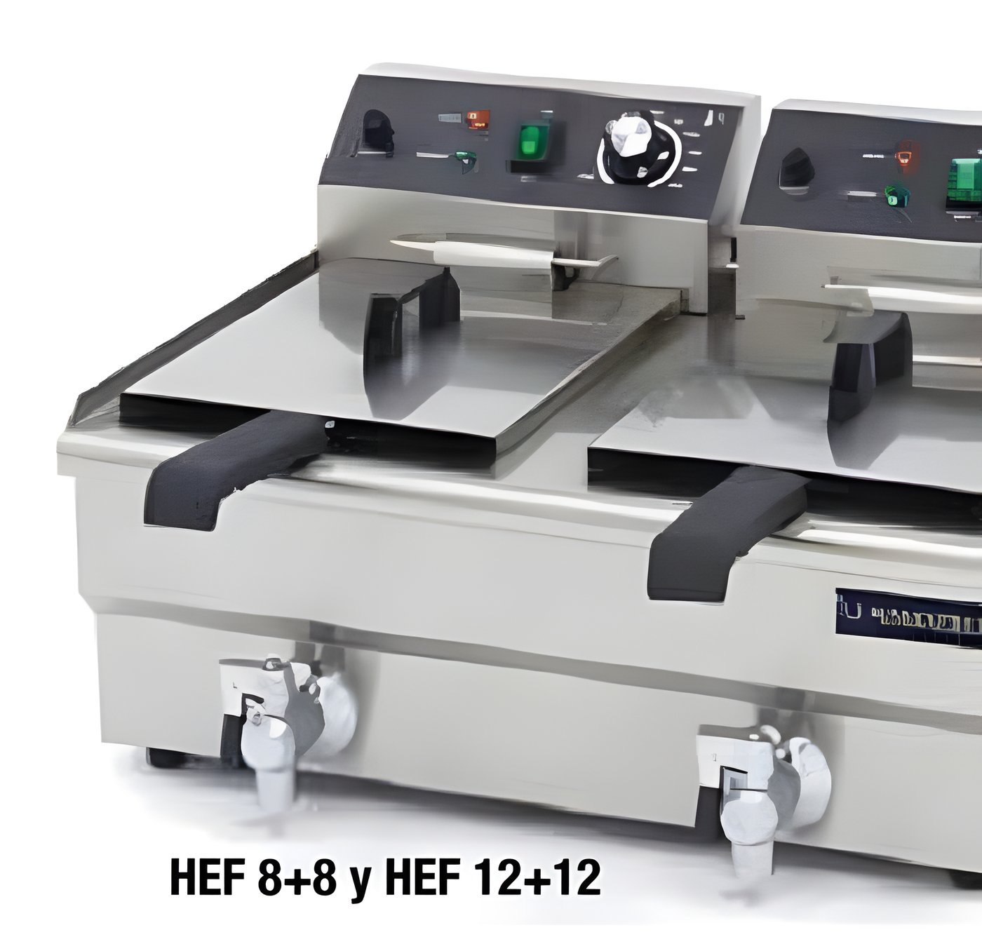Freidora Eléctrica Doble HEF-8+8-LTD Línea Alfa