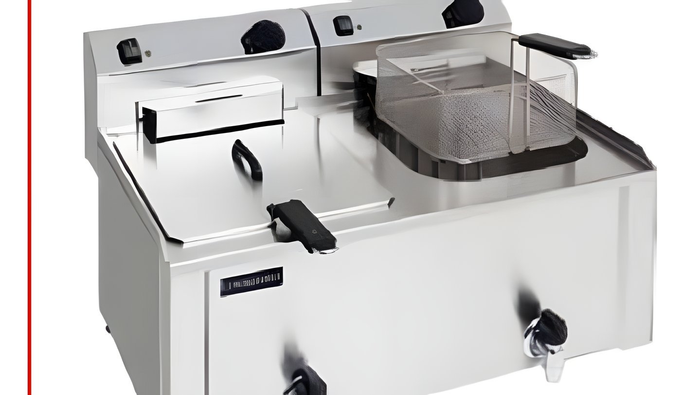Freidora Eléctrica Doble con Grifo FBR-7+7-LT-SD Super Delta