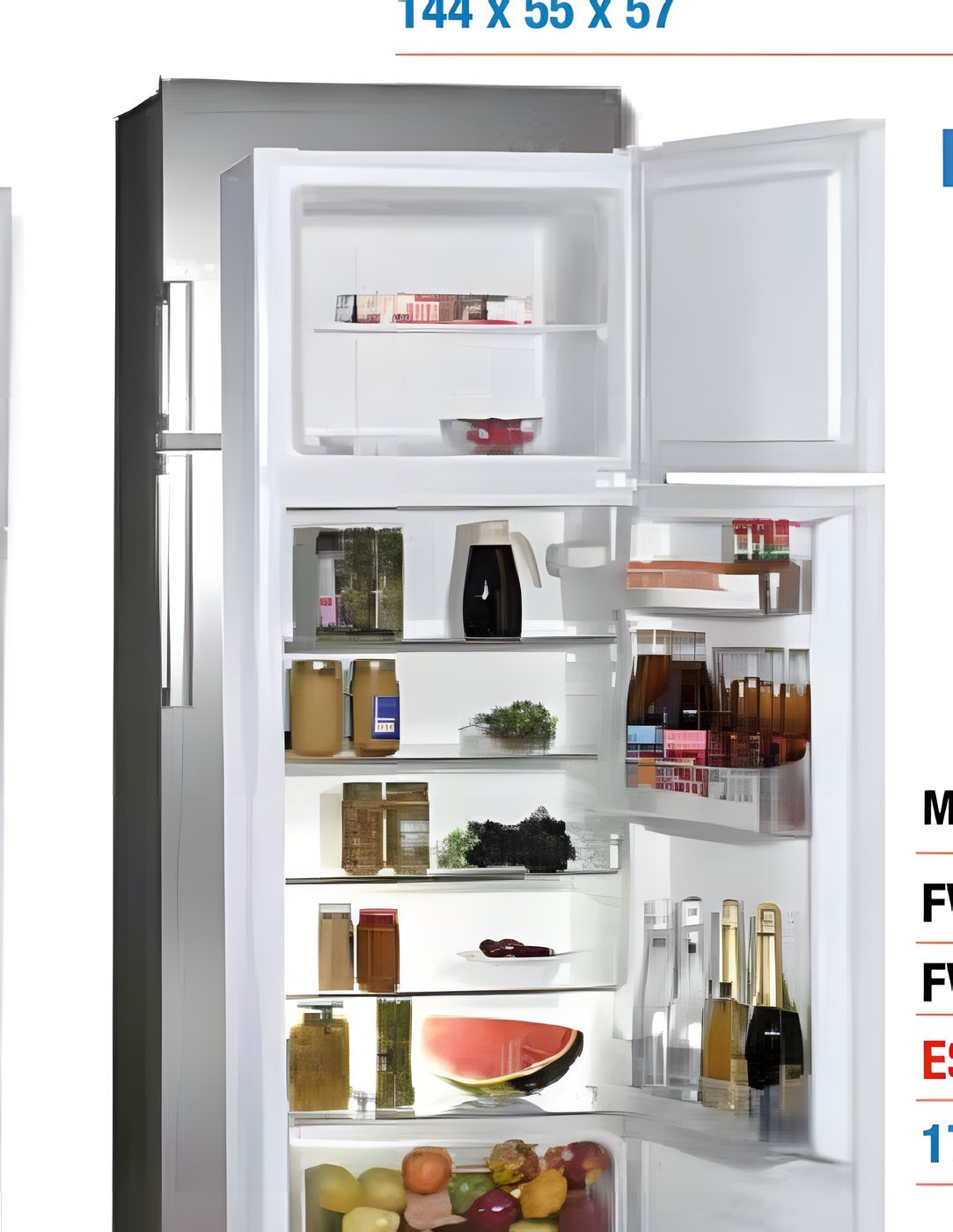 Frigorífico Dos Puertas FV-356 A+ Inox