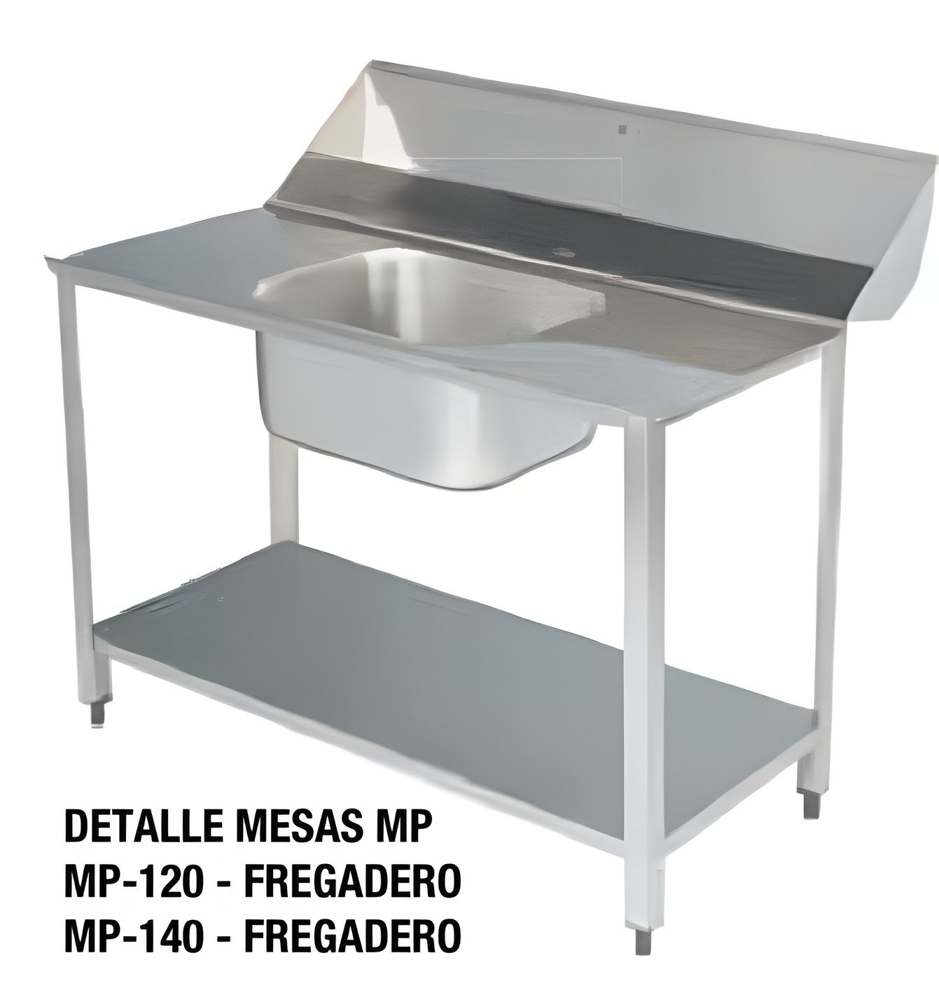 Mesa de Preparación MP-140 con Fregadero
