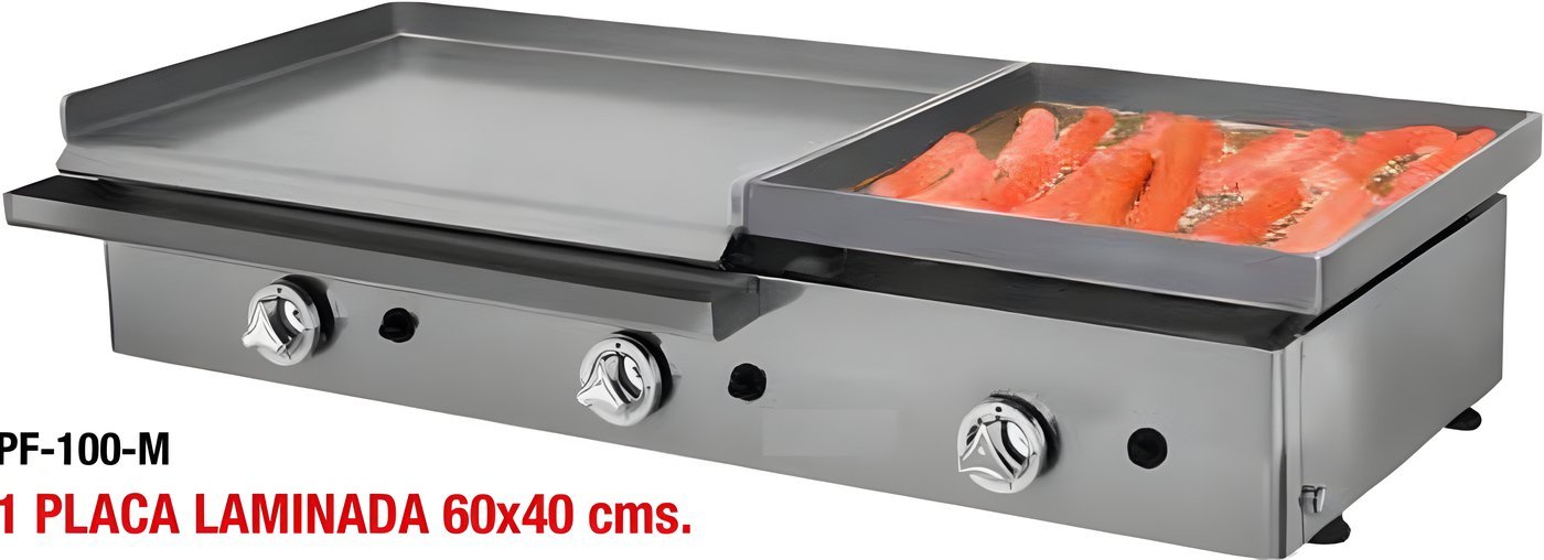 Plancha a Gas PF-100-M con Módulo Frankfurt