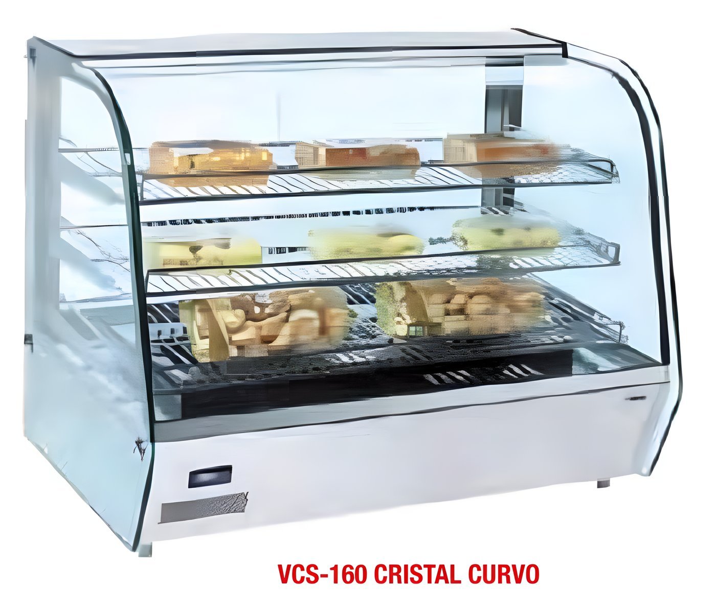 Vitrina Expositora Caliente VCS-160 (Cristal Curvo)
