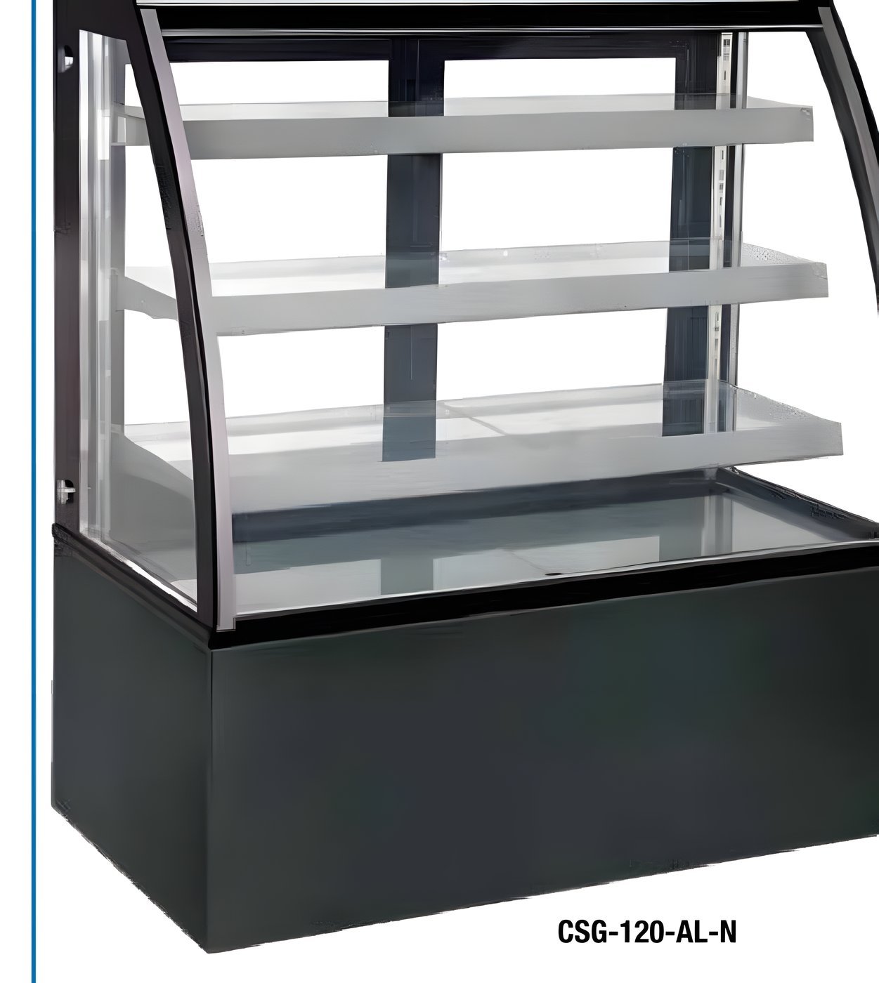 Vitrina Expositora Refrigerada CSG-090-AL-N (Lacado Negro)